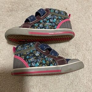 See Kai Run floral high tops